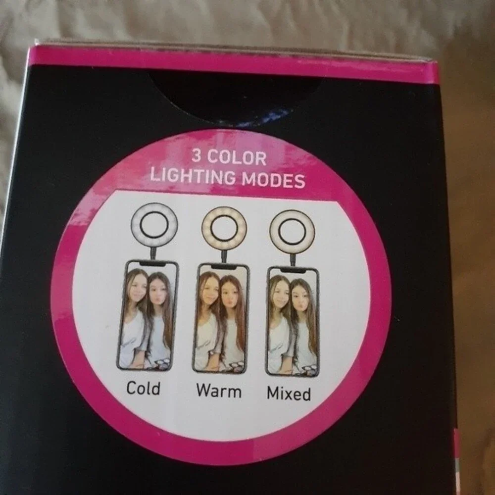 ring light podcast selfie stick photive ring lighting makeup fixture cell phone